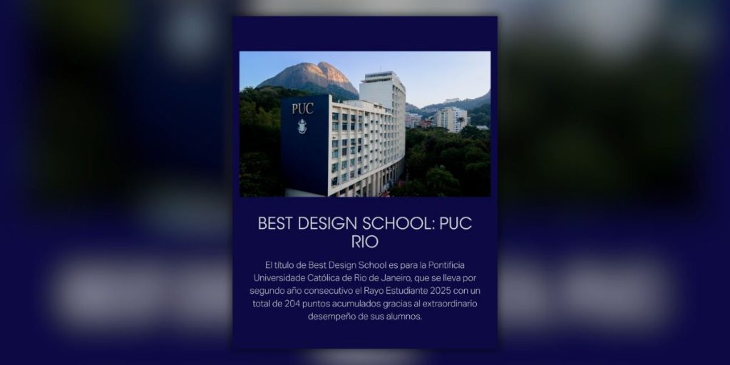 PUC-Rio recebe o título de Best Design School no LAD Awards pelo segundo ano seguido